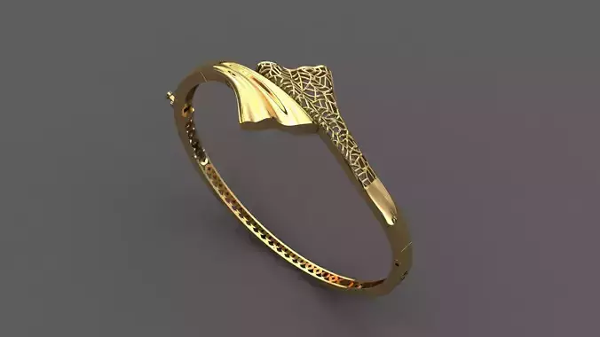 STL 3DM Plain Womens Bracelets Bangles Renders Women Bracelets 3D print model