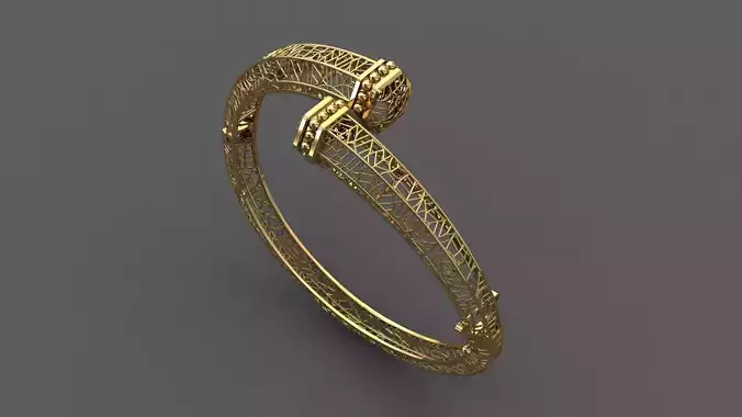 STL 3DM Plain Womens Bracelets Bangles Renders Women Bracelets 3D print model
