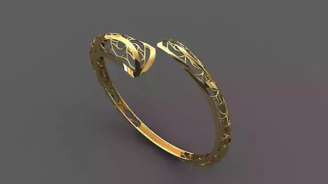 STL 3DM Plain Womens Bracelets Bangles Renders Women Bracelets 3D print model
