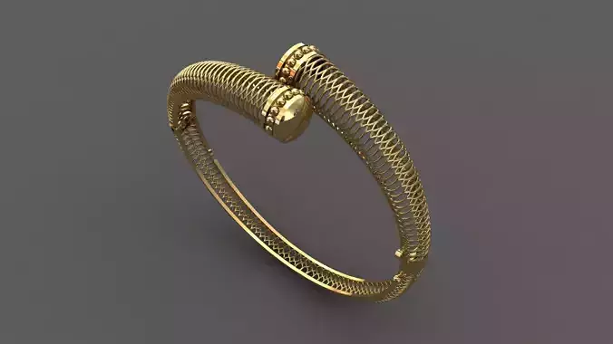 STL 3DM Plain Womens Bracelets Bangles Renders Women Bracelets 3D print model