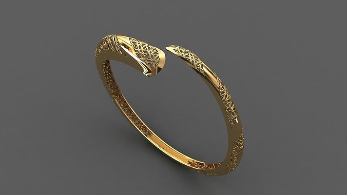 STL 3DM Plain Womens Bracelets Bangles Renders Women Bracelets 3D print model