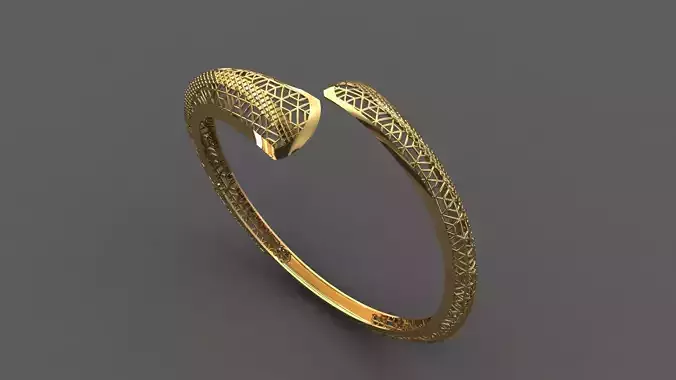 STL 3DM Plain Womens Bracelets Bangles Renders Women Bracelets