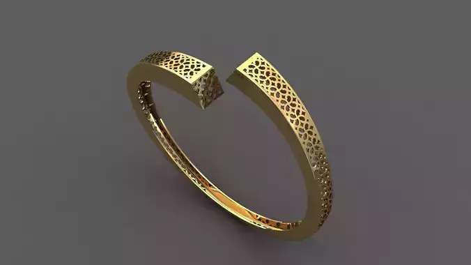 STL 3DM Plain Womens Bracelets Bangles Renders Women Bracelets