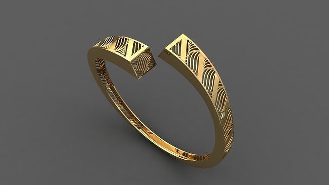 STL 3DM Plain Womens Bracelets Bangles Renders Women Bracelets 3D print model