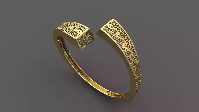 STL 3DM Plain Womens Bracelets Bangles Renders Women Bracelets 3D print model