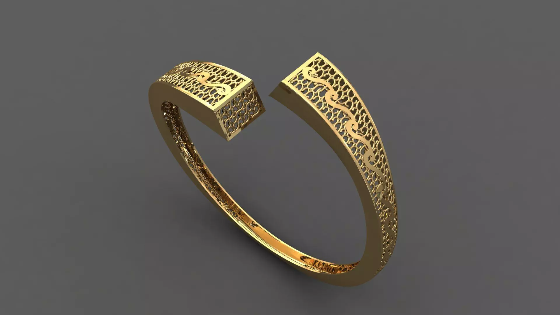 STL 3DM Plain Womens Bracelets Bangles Renders Women Bracelets 3D print model_0