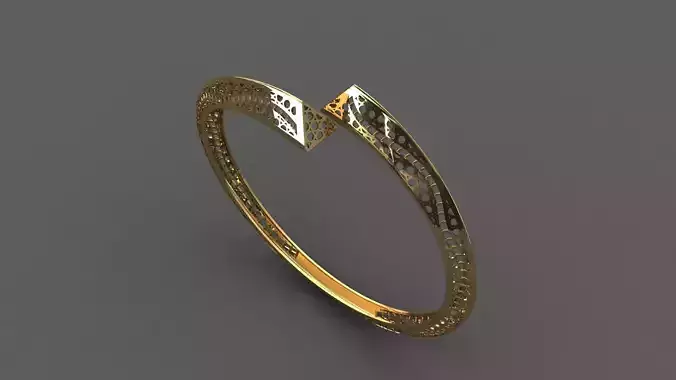 STL 3DM Plain Womens Bracelets Bangles Renders Women Bracelets 3D print model