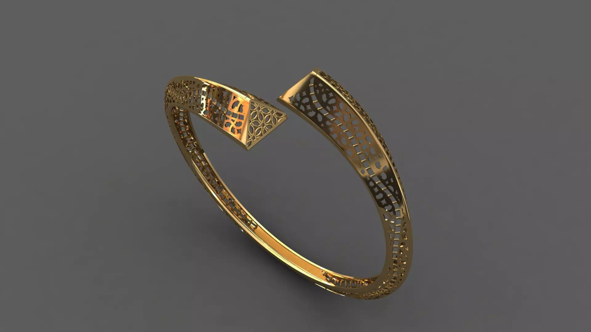 STL 3DM Plain Womens Bracelets Bangles Renders Women Bracelets 3D print model_0