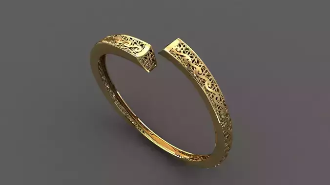 STL 3DM Plain Womens Bracelets Bangles Renders Women Bracelets 3D print model