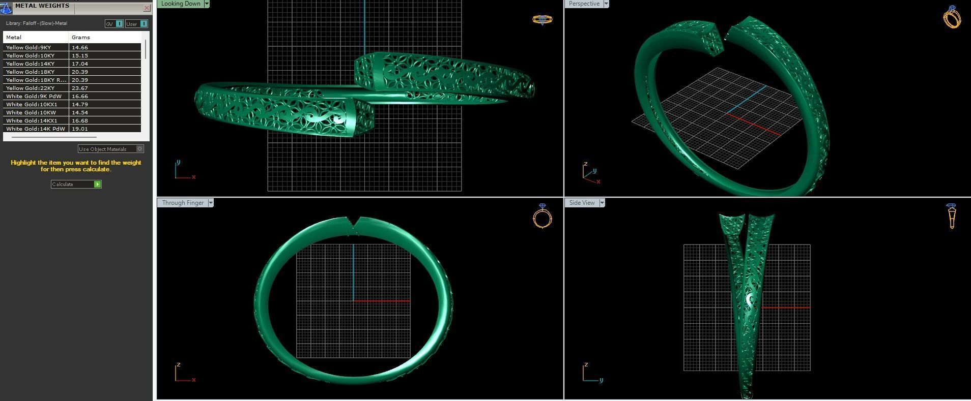 STL 3DM Plain Womens Bracelets Bangles Renders Women Bracelets 3D print model_1