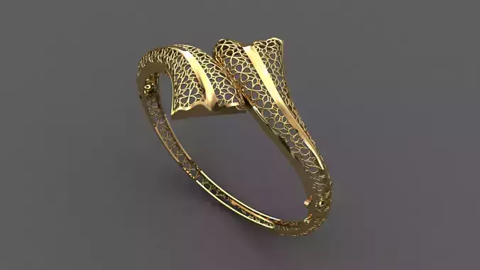 STL 3DM Plain Womens Bracelets Bangles Renders Women Bracelets 3D print model