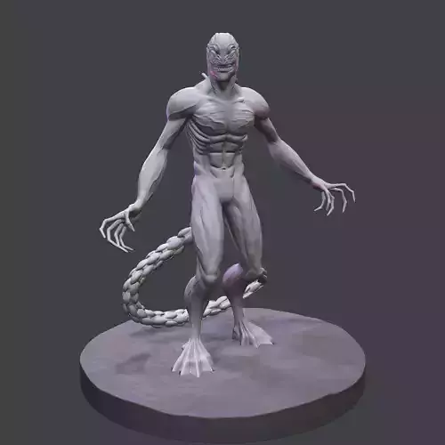Alien miniature Creature 3D print model