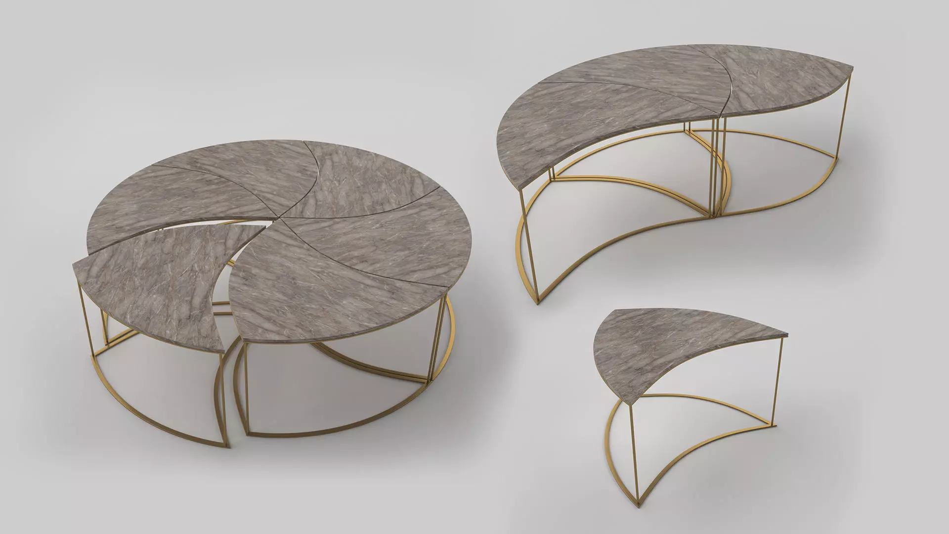 Modern Round Coffee Table Free 3D model_0