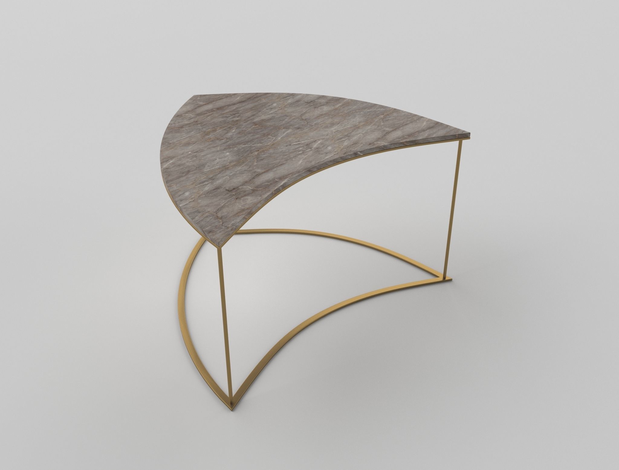 Modern Round Coffee Table Free 3D model_5