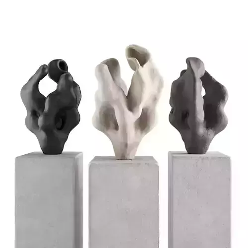 Abstract Coral art sculpture