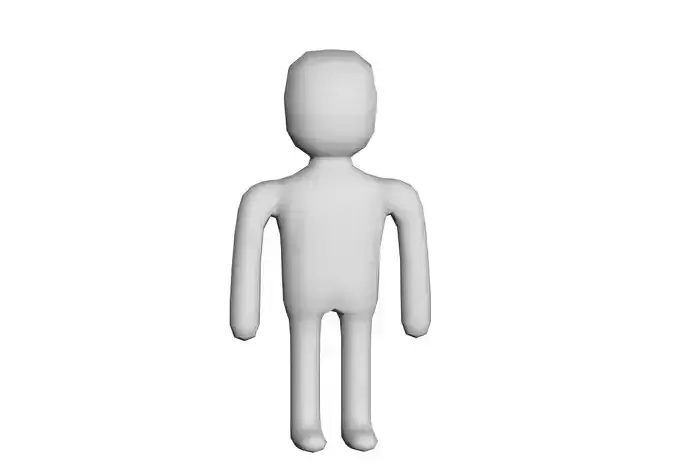 low poly human