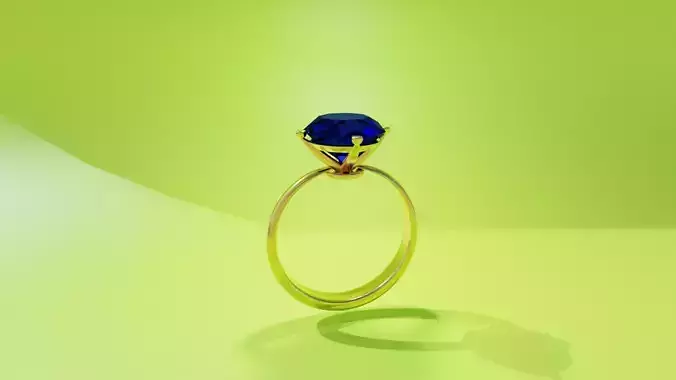 Ring with a diamond in the middle