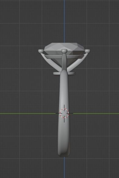Ring with a diamond in the middle 3D model_10