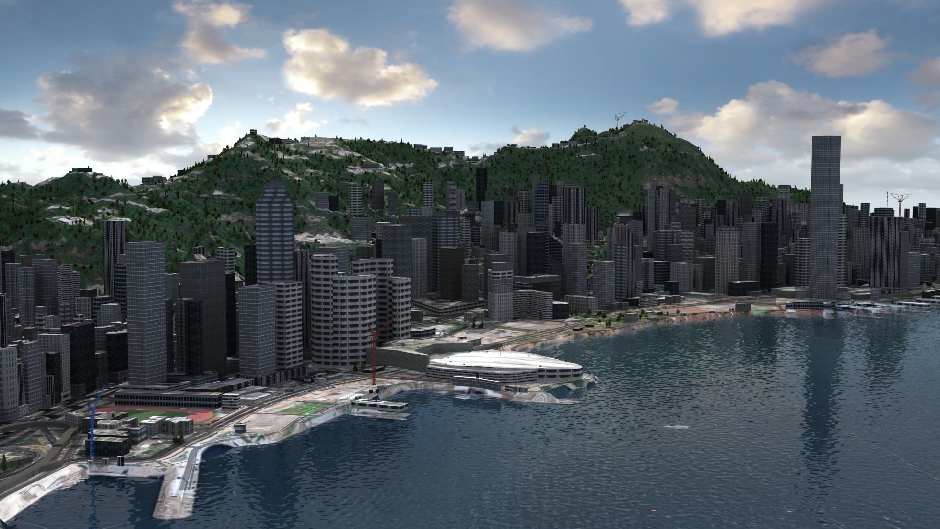 Hong Kong City 3D model_9