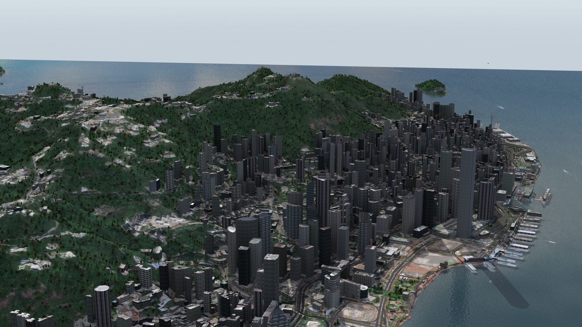 Hong Kong City 3D model_17