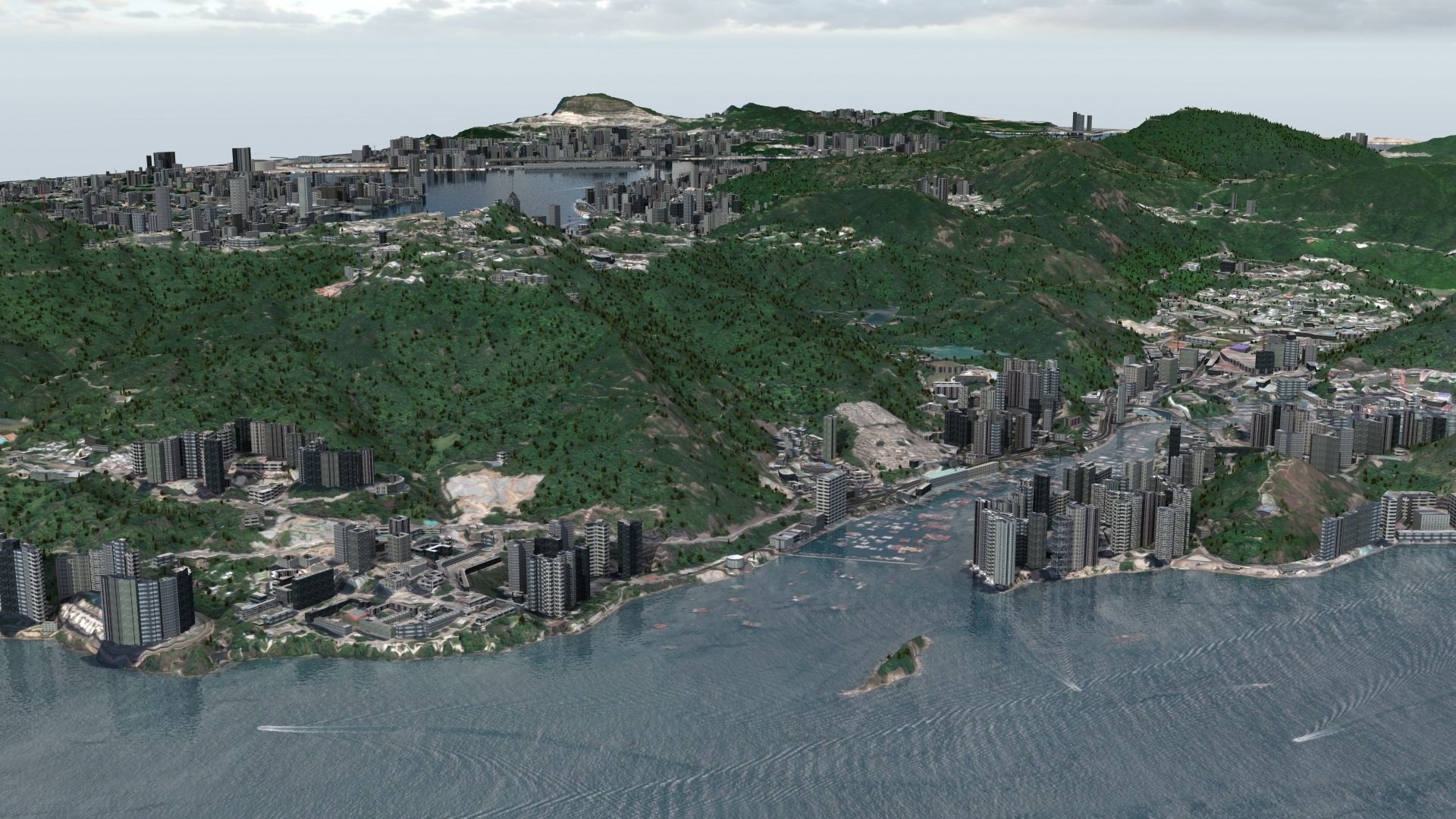 Hong Kong City 3D model_29