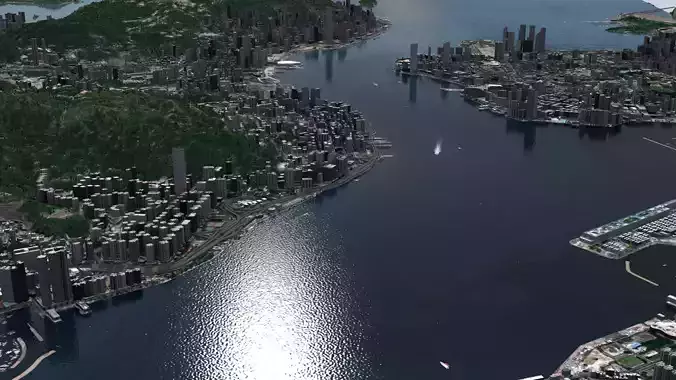 Hong Kong City 3D model