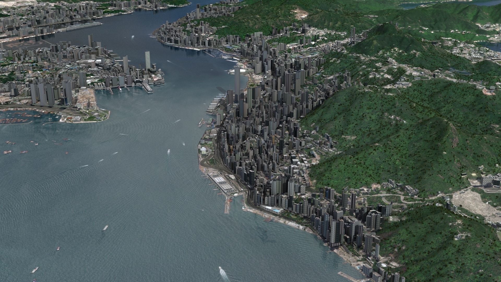 Hong Kong City 3D model_12