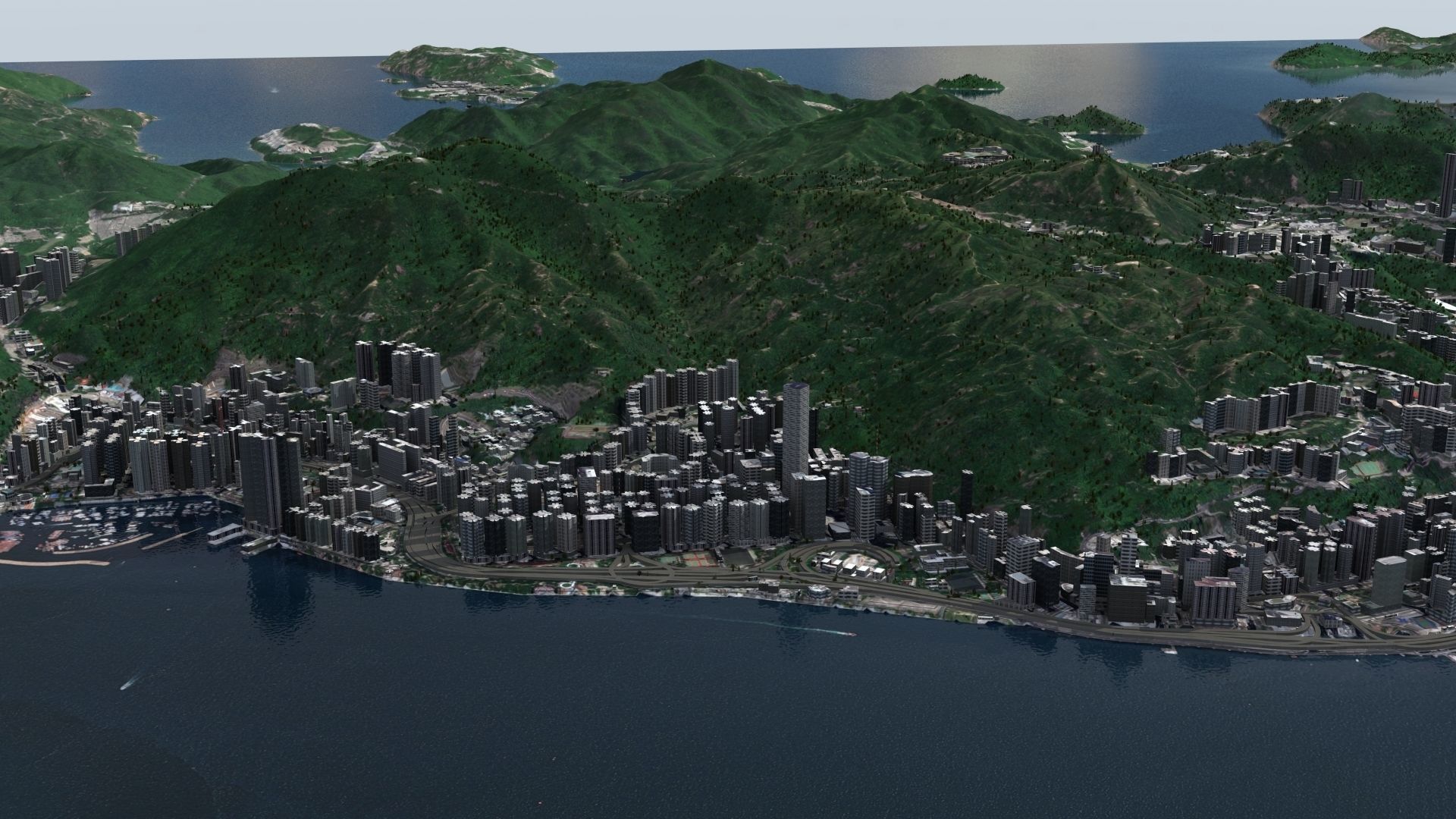 Hong Kong City 3D model_19