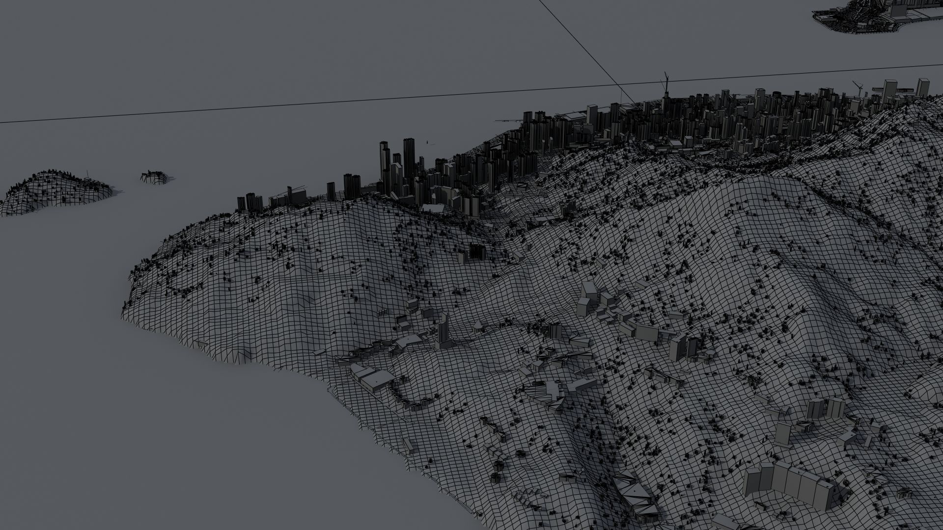 Hong Kong City 3D model_8