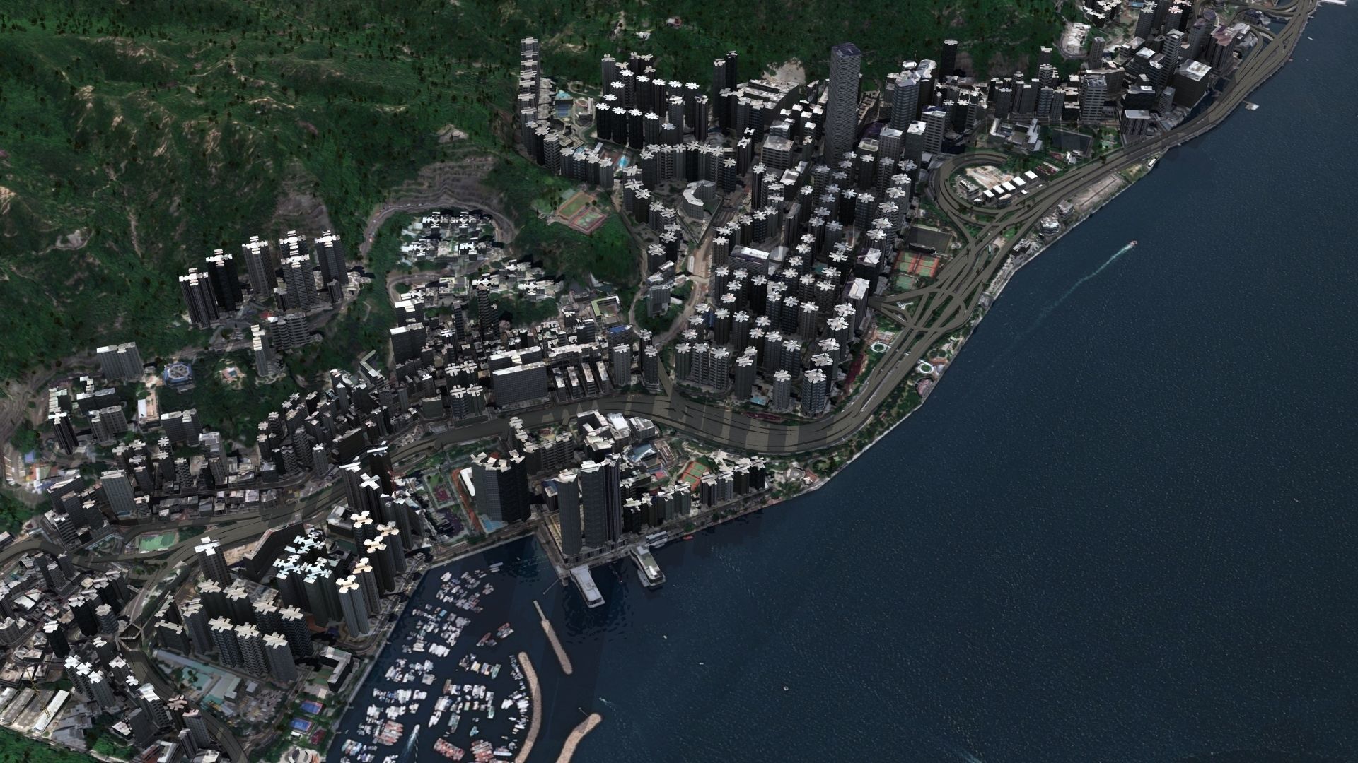 Hong Kong City 3D model_27