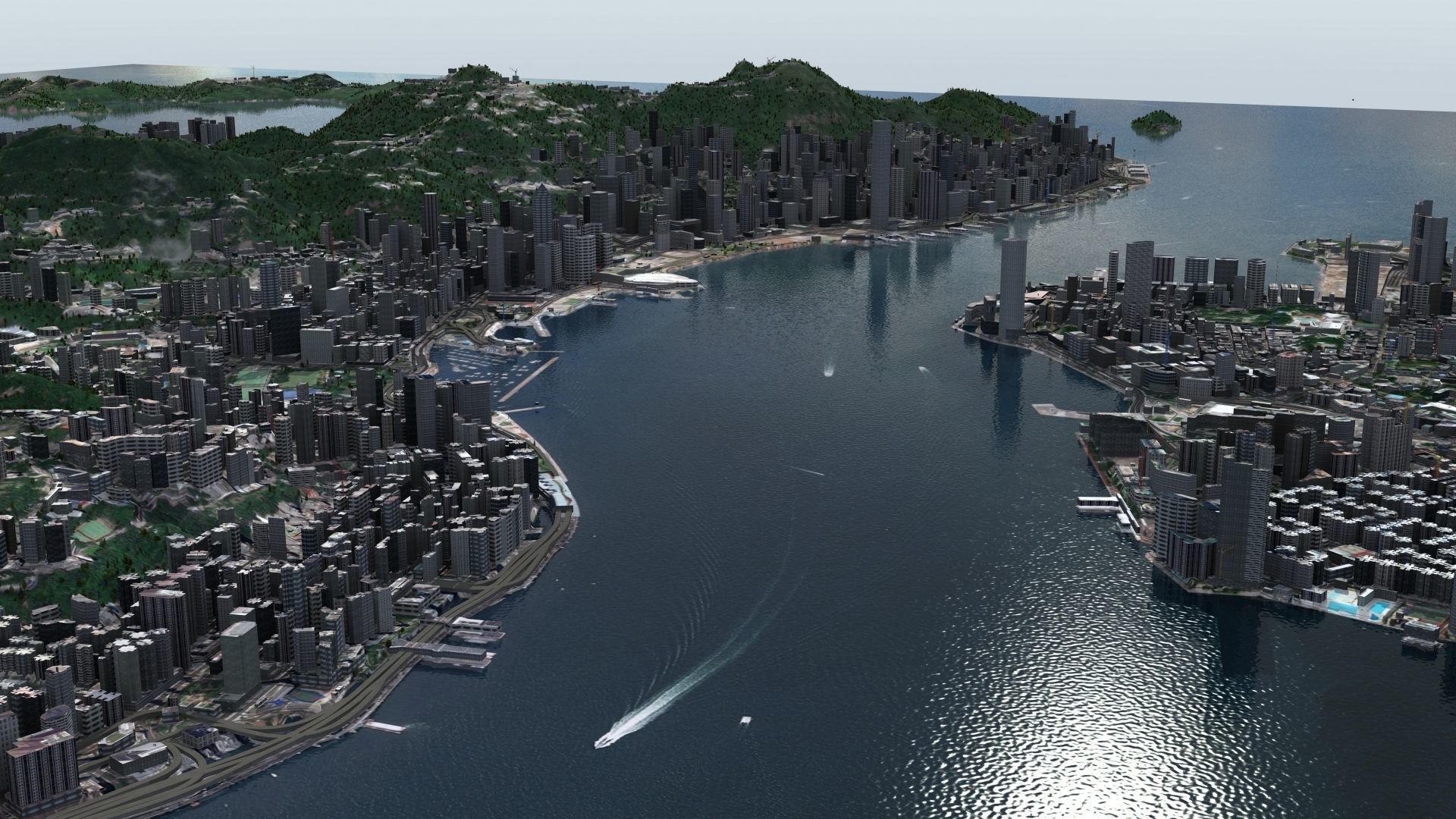 Hong Kong City 3D model_33