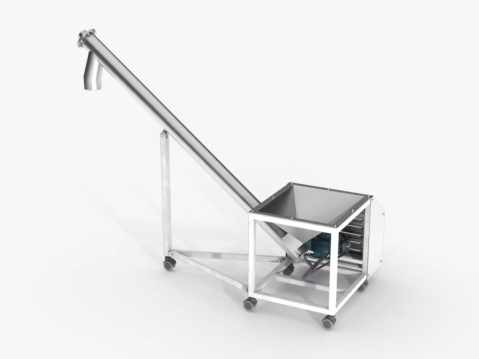 Screw Conveyor 3D model_0