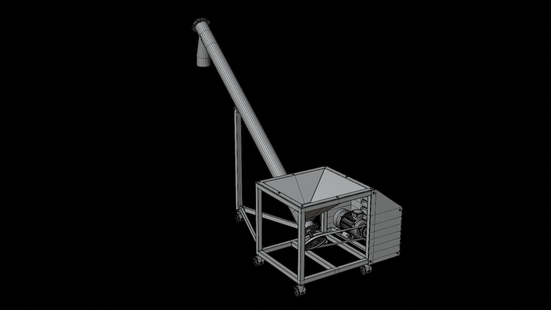 Screw Conveyor 3D model_14
