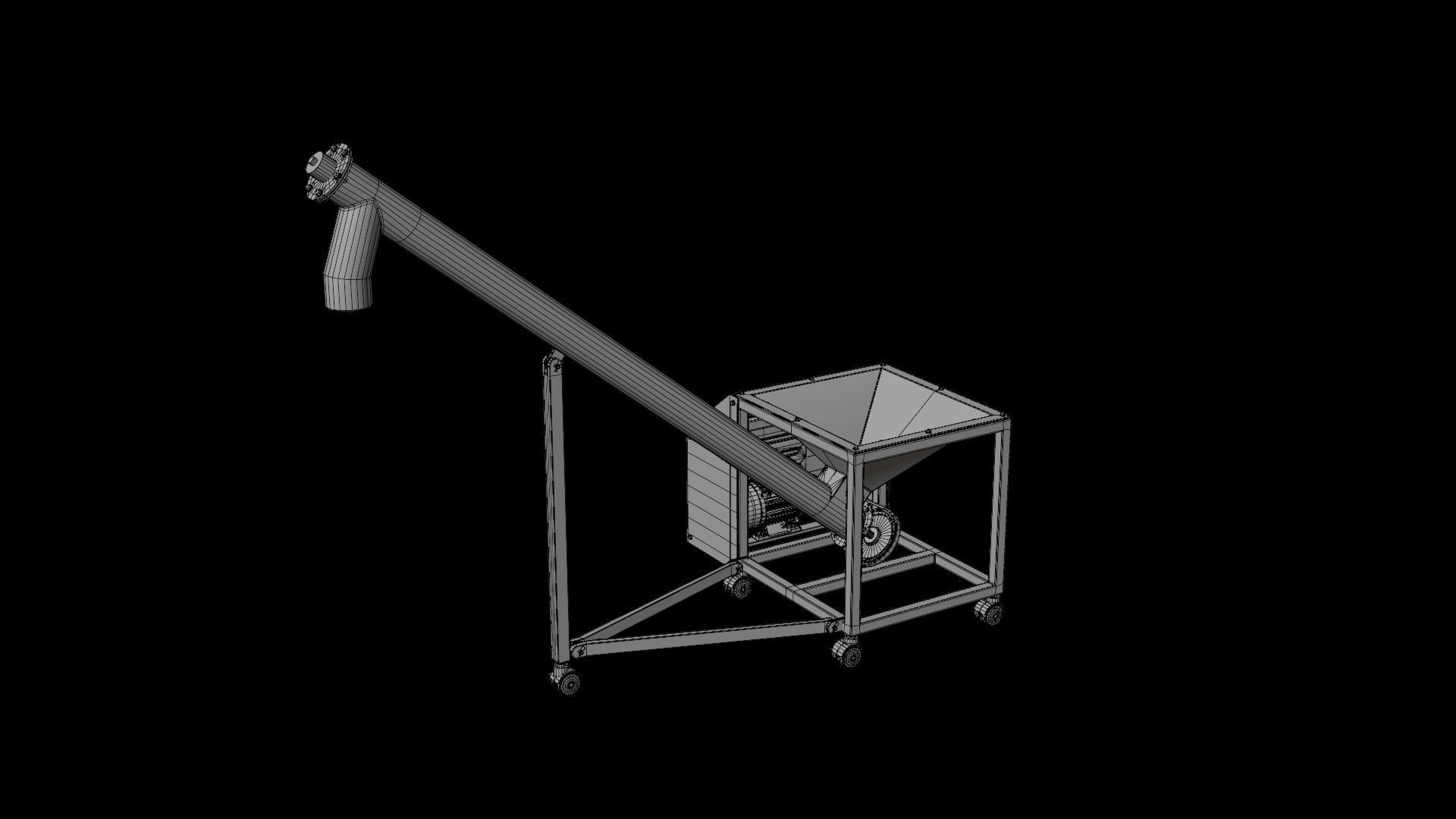 Screw Conveyor 3D model_17