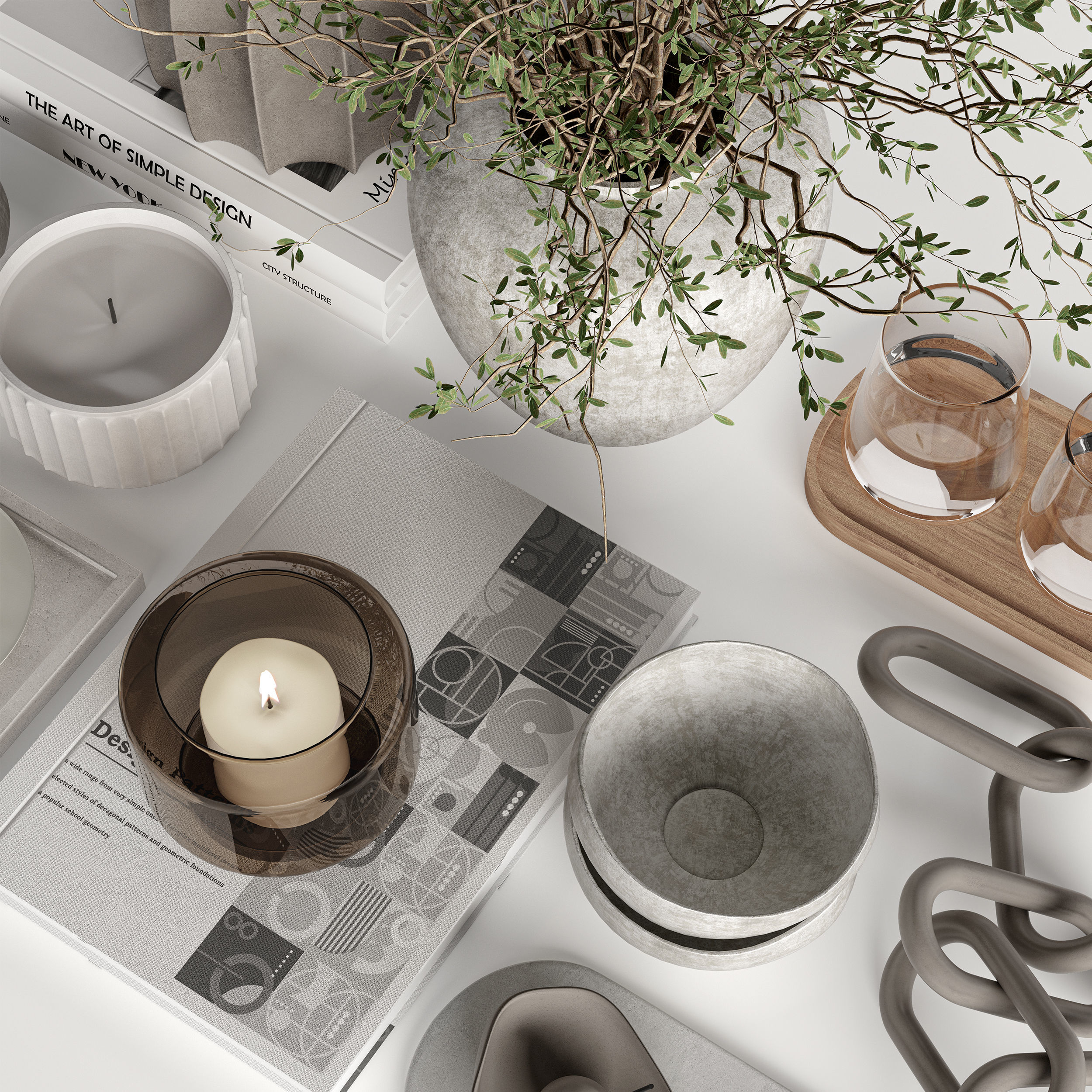 Decorative Set 02 3D model_3