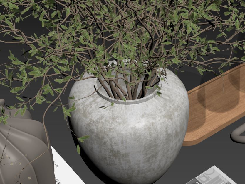 Decorative Set 02 3D model_11