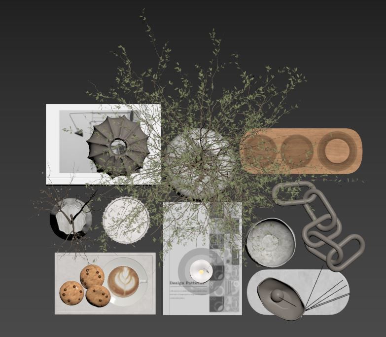 Decorative Set 02 3D model_13