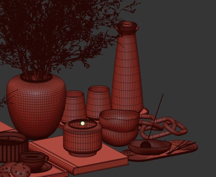 Decorative Set 02 3D model_19