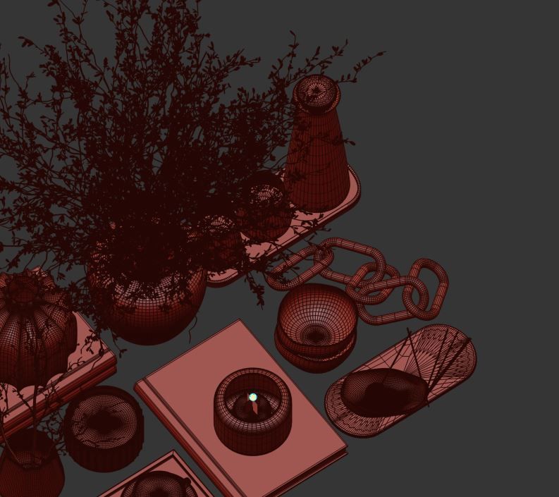 Decorative Set 02 3D model_20