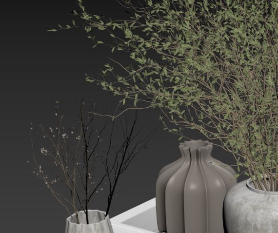 Decorative Set 02 3D model_12