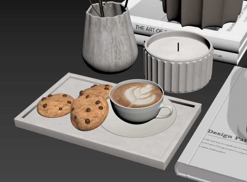 Decorative Set 02 3D model_8