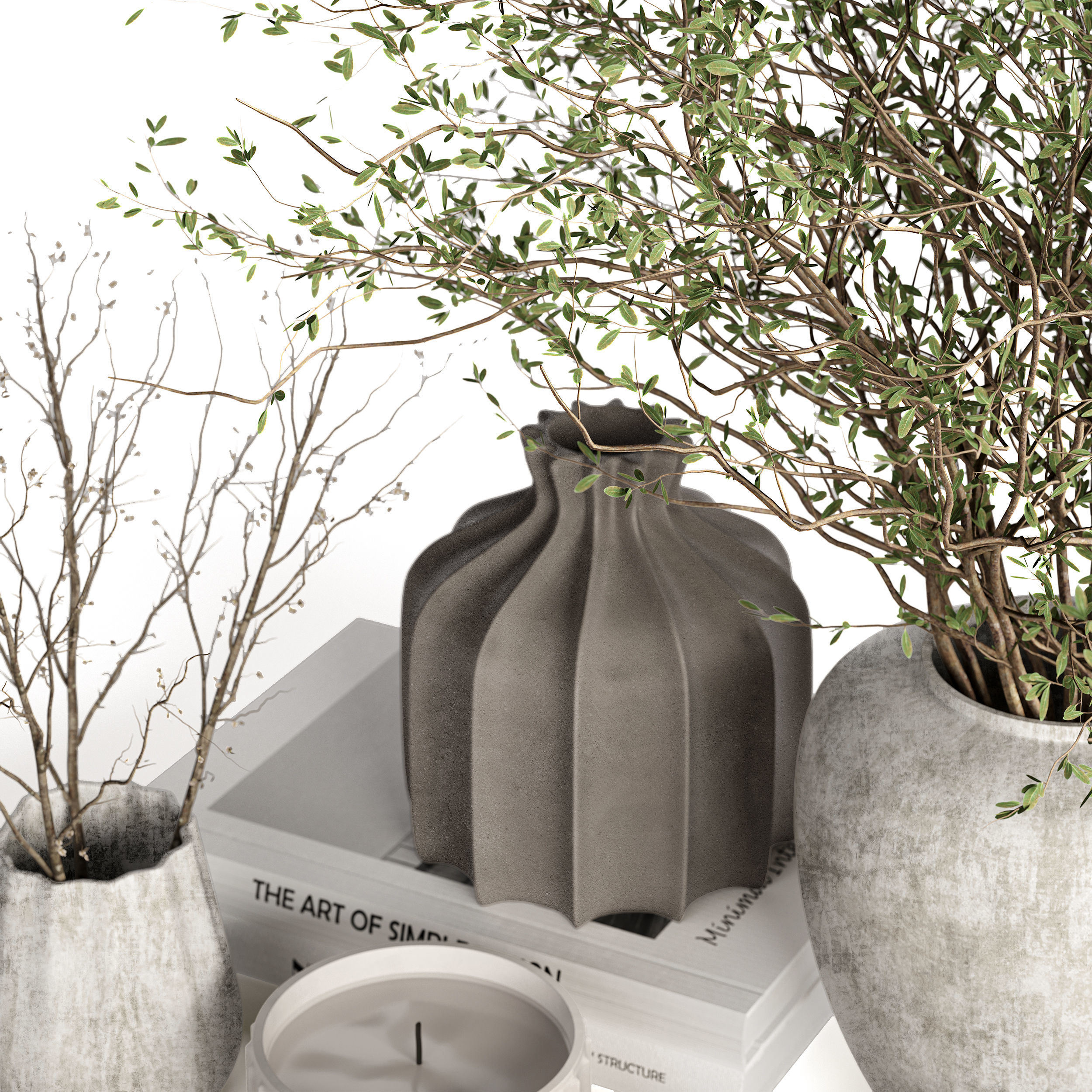 Decorative Set 02 3D model_4