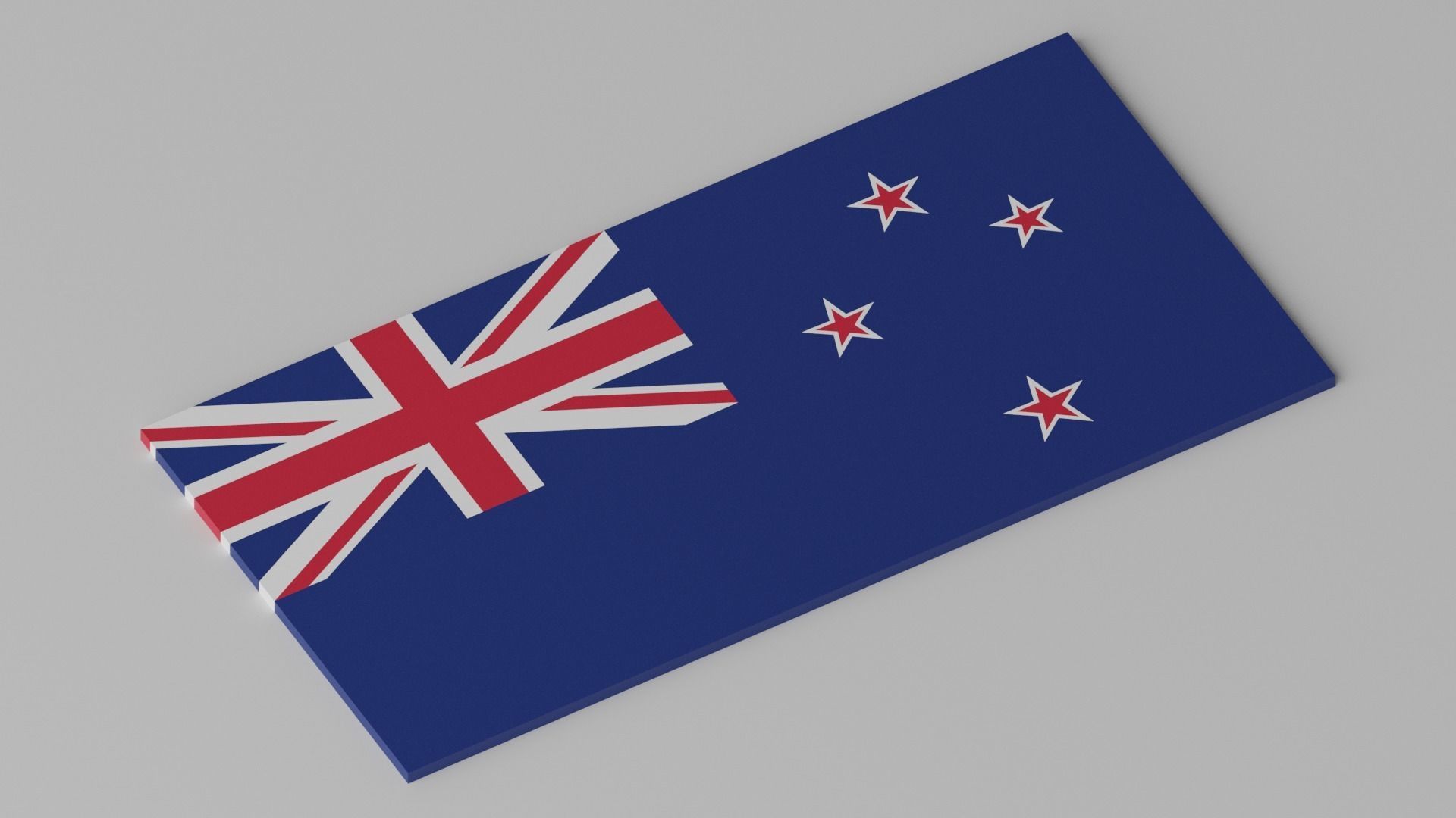 New Zealand Flag 3D model_2