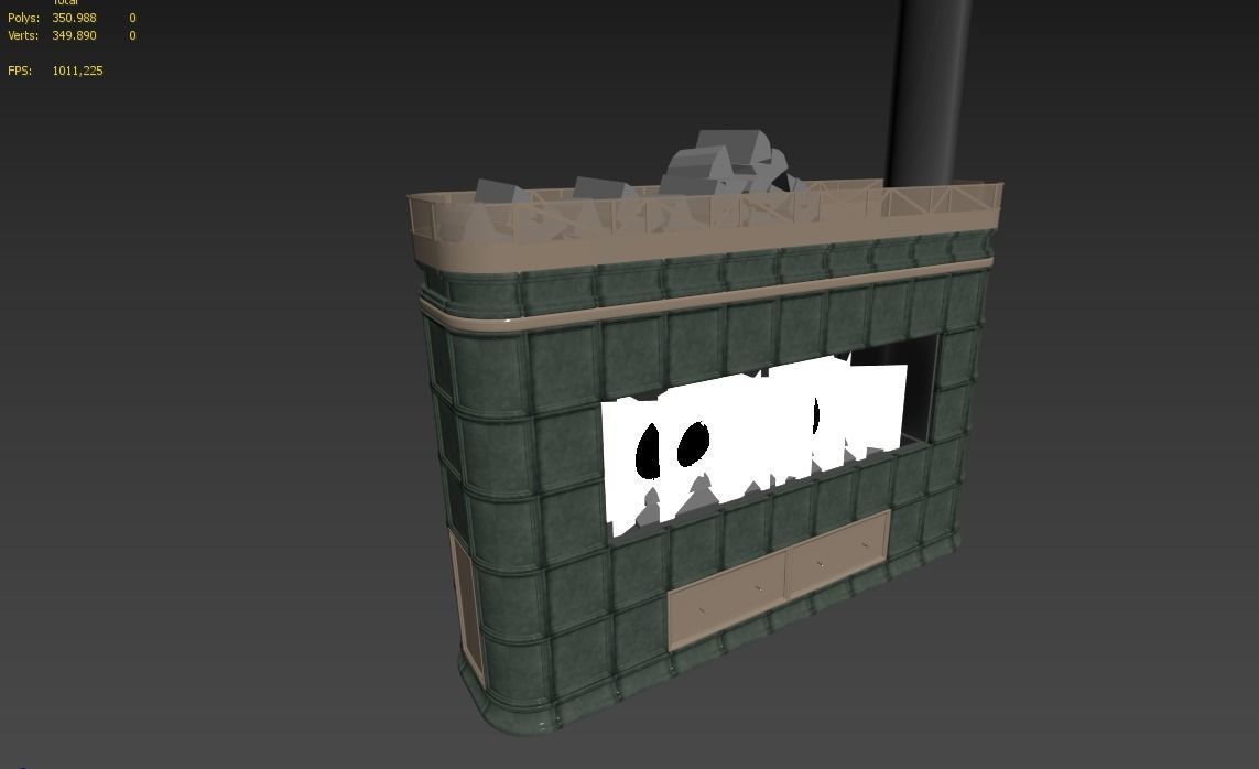 Fireplace 3D model_5