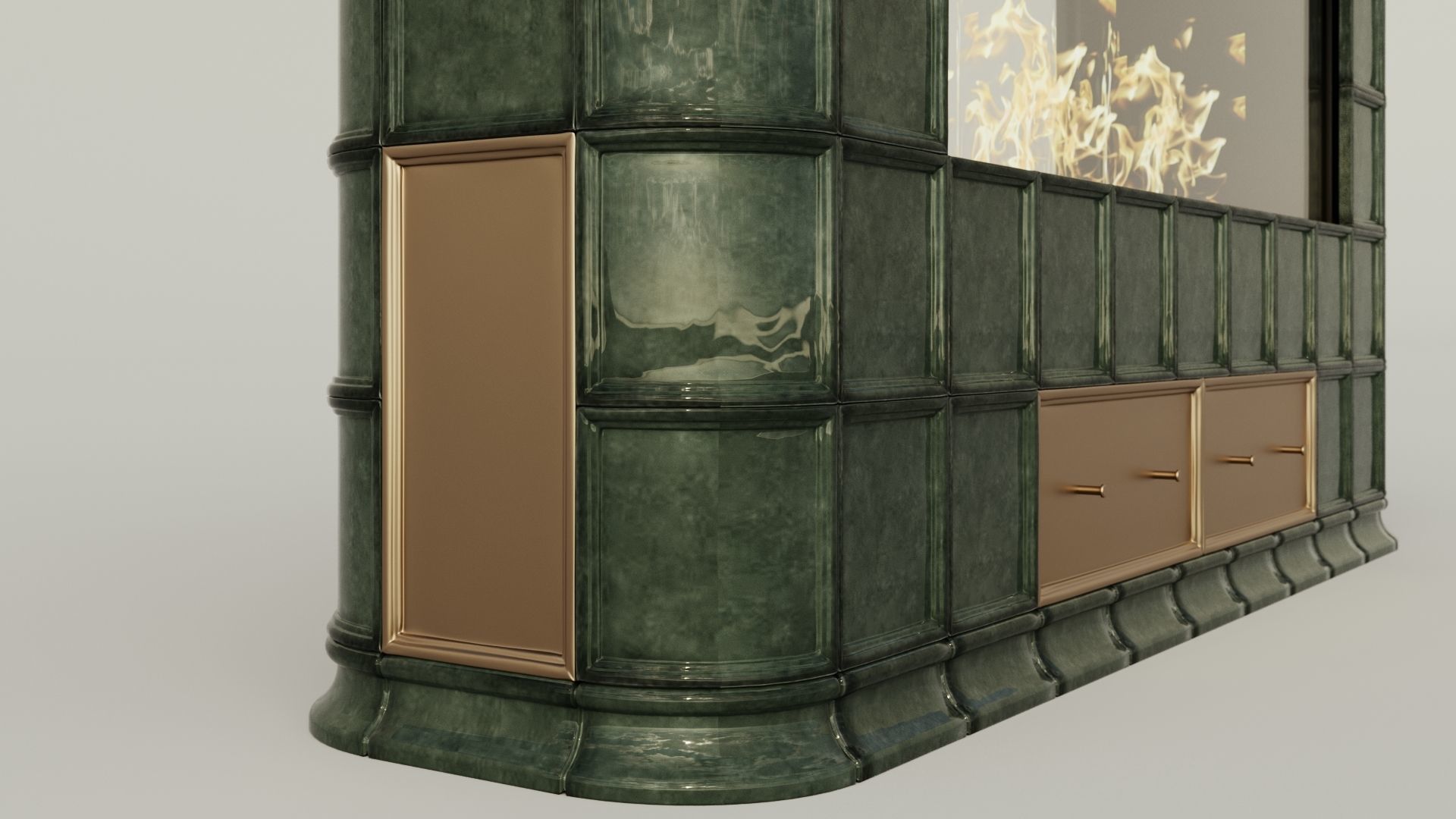 Fireplace 3D model_3
