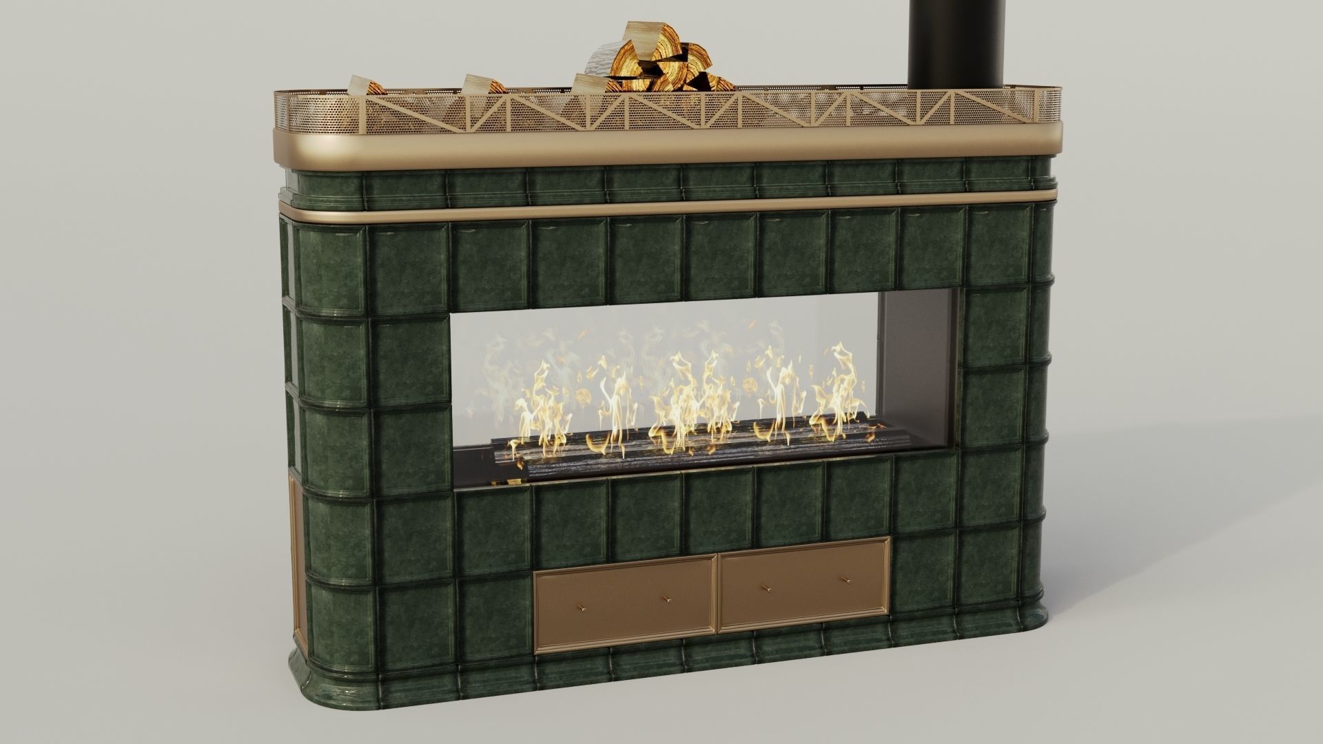 Fireplace 3D model_1