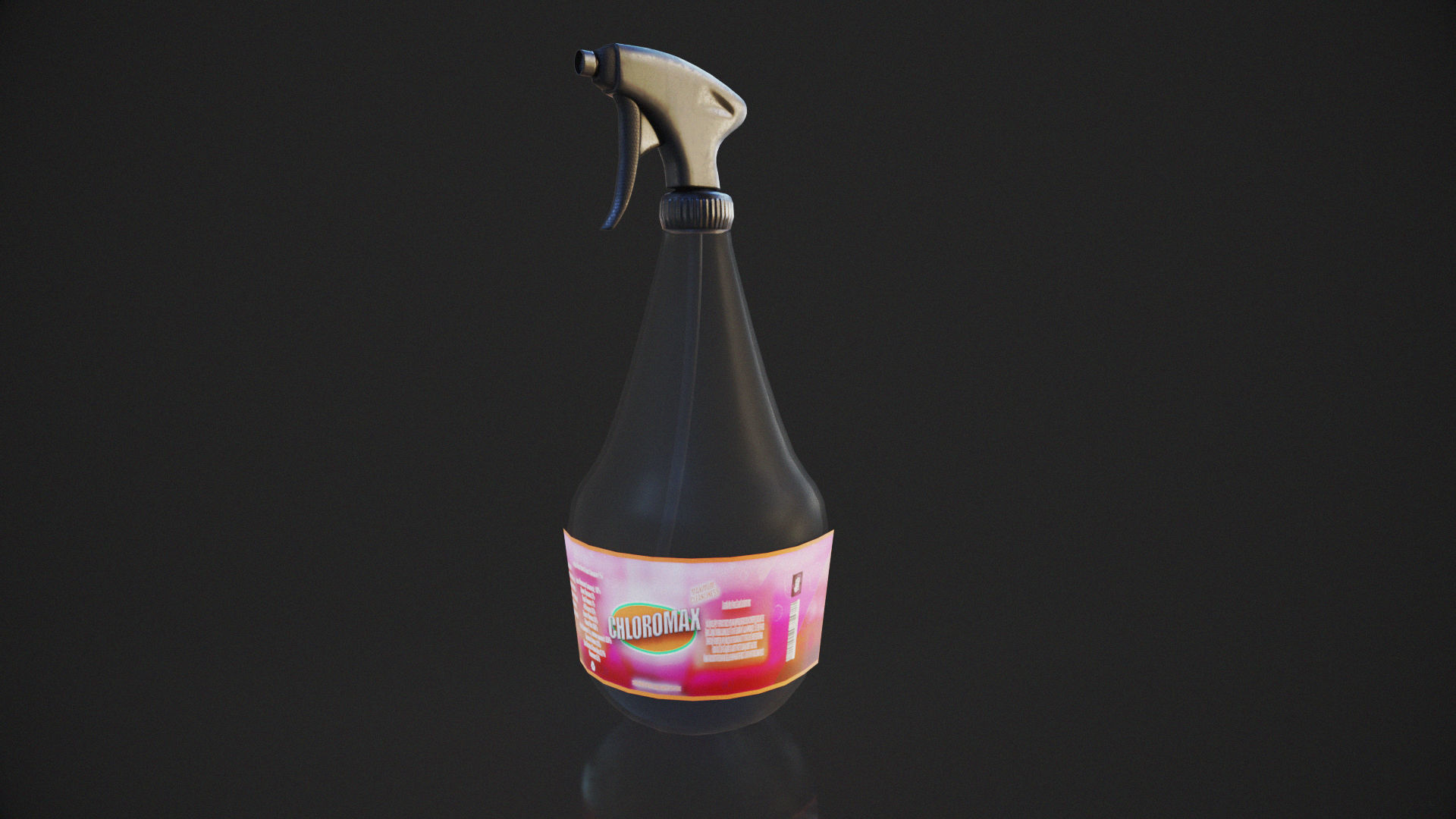 Cleaning Set Low-poly 3D model_12