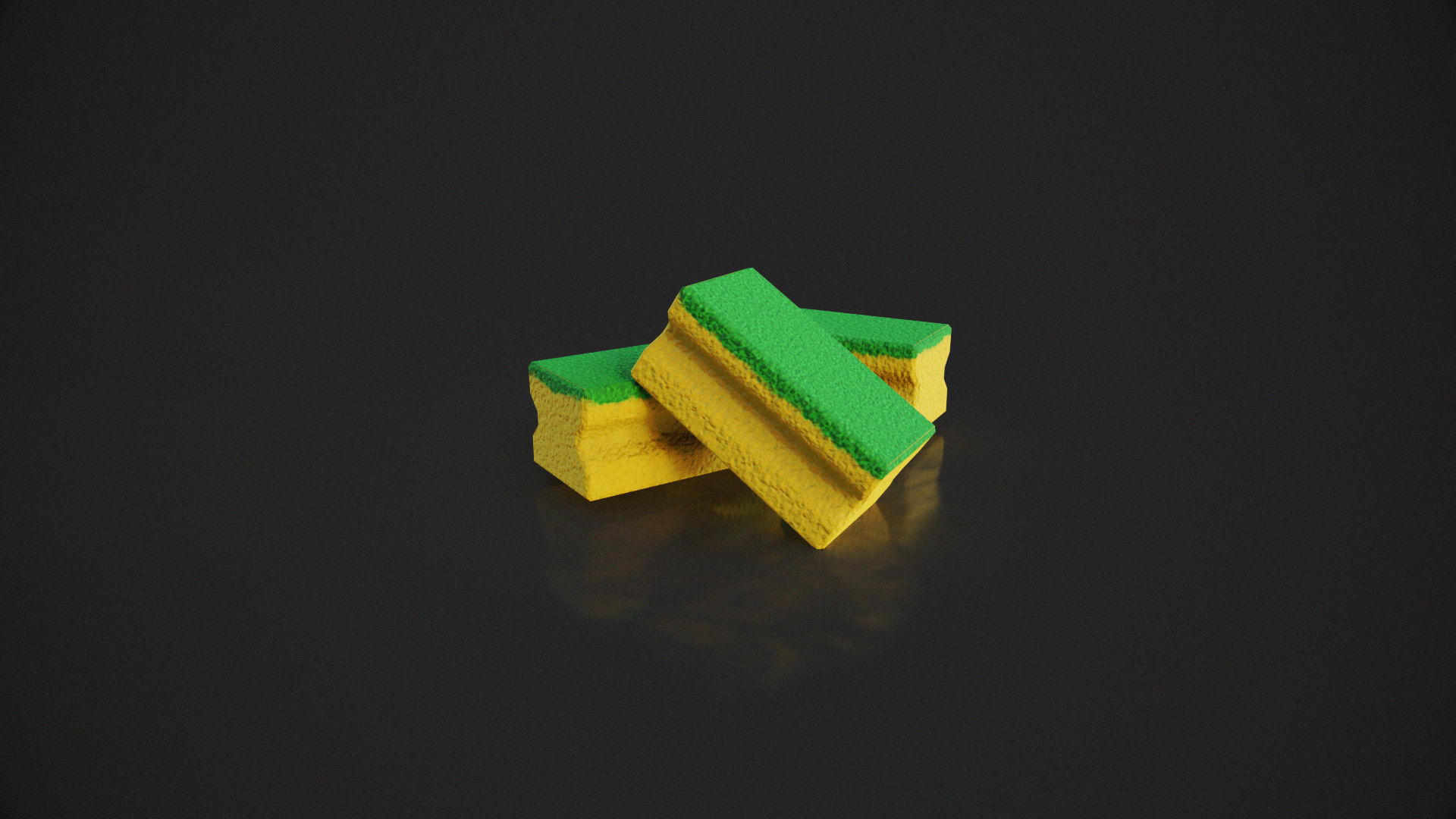 Cleaning Set Low-poly 3D model_8