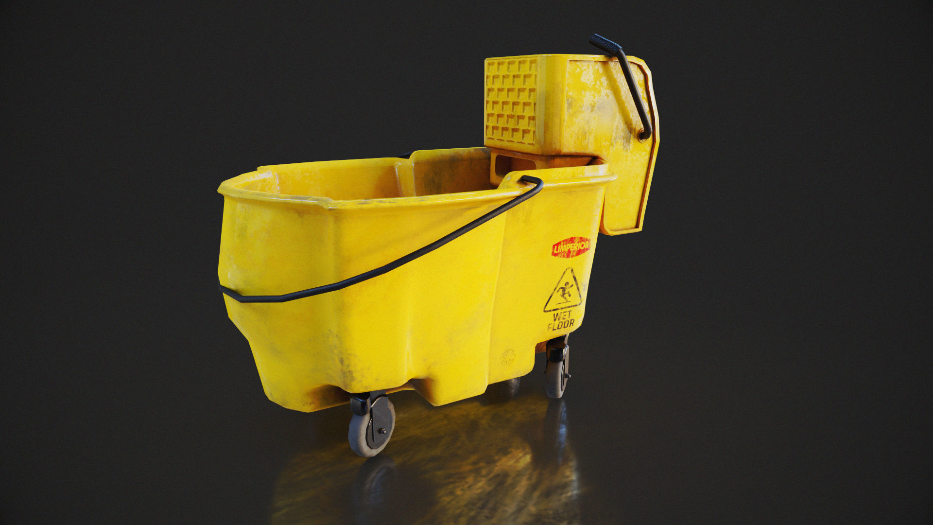 Cleaning Set Low-poly 3D model_19