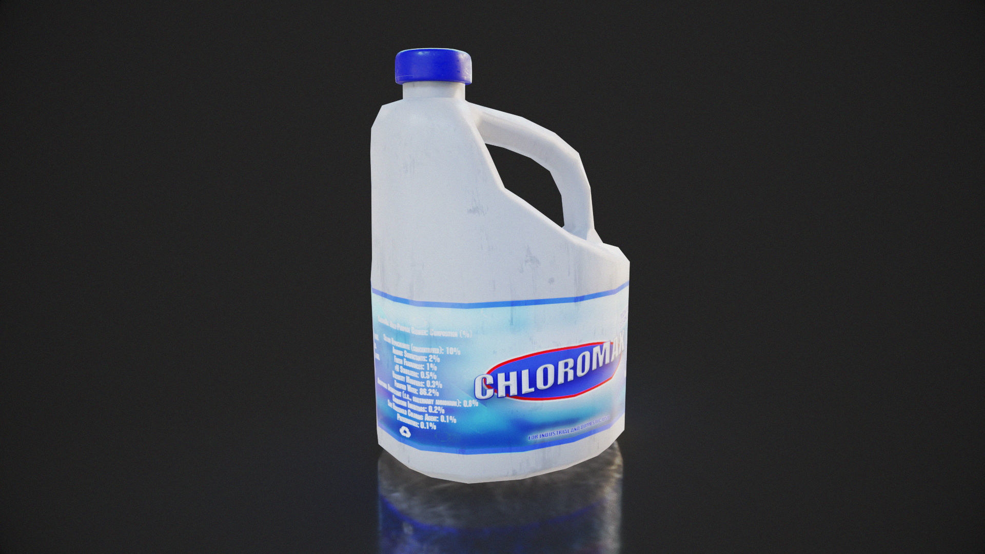 Cleaning Set Low-poly 3D model_11